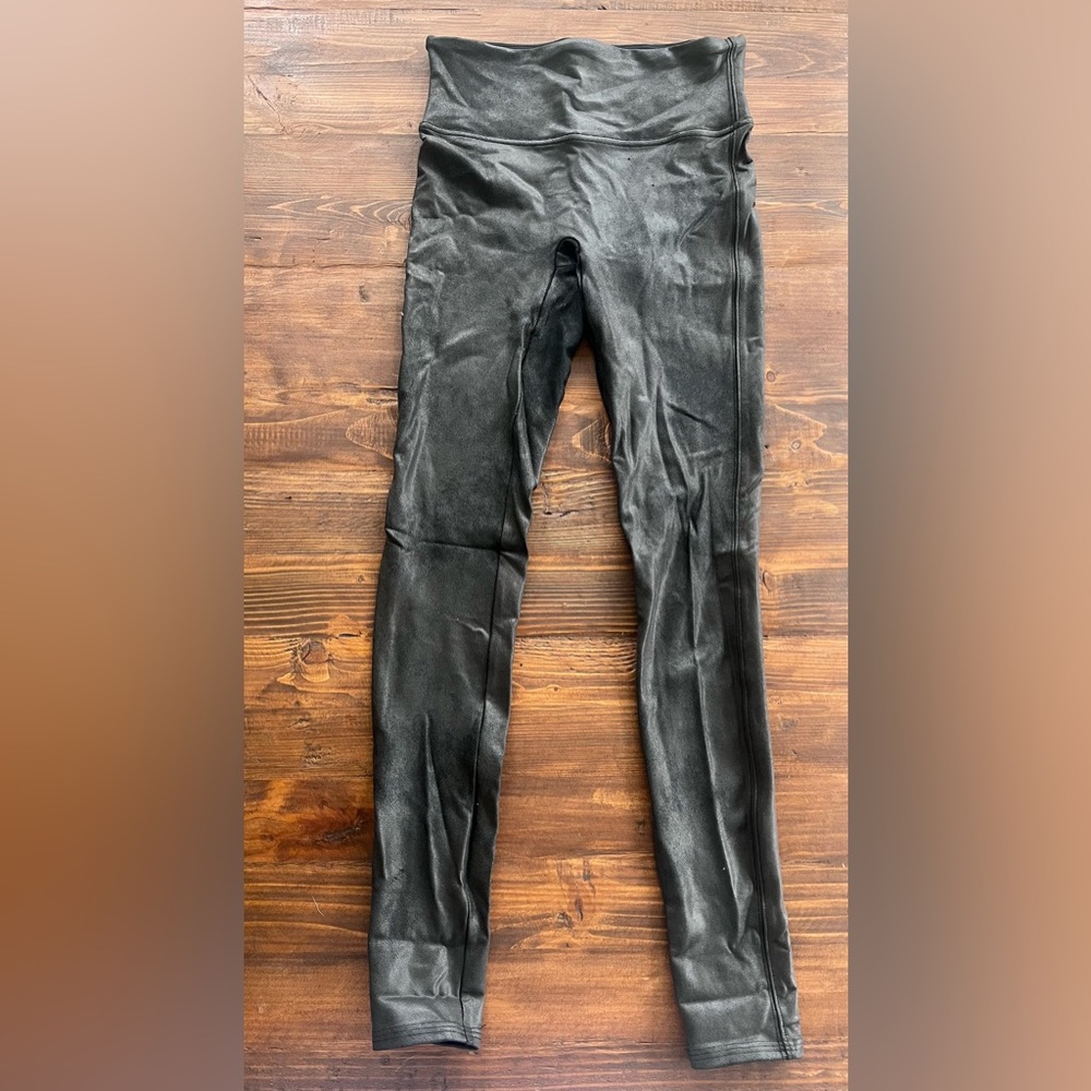 SPANX Black Faux Leather Leggings